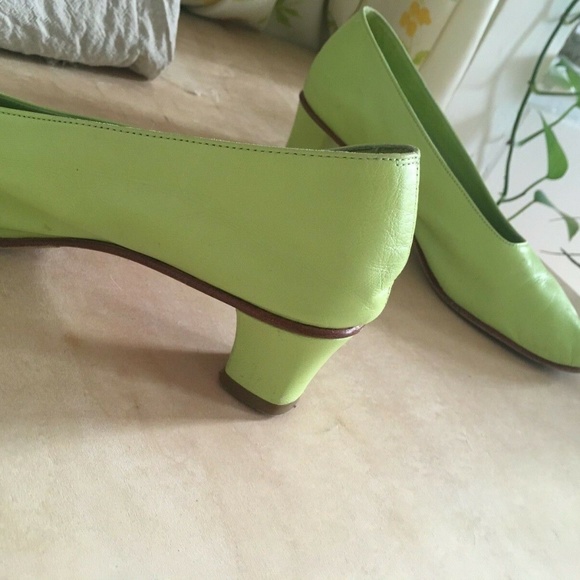 Martiniano Green Heels With Added Sole - sz 38 - Picture 2 of 6